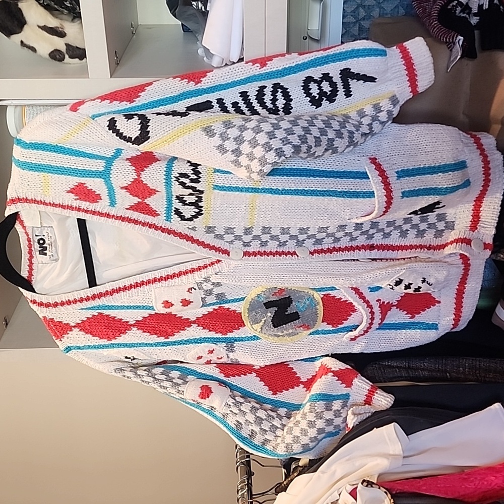 NO! Jeans by Claude Attias Vintage Look Cardigan